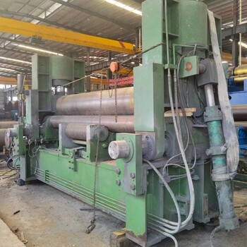 出70X3米液壓上輥二手卷板機，自重110噸