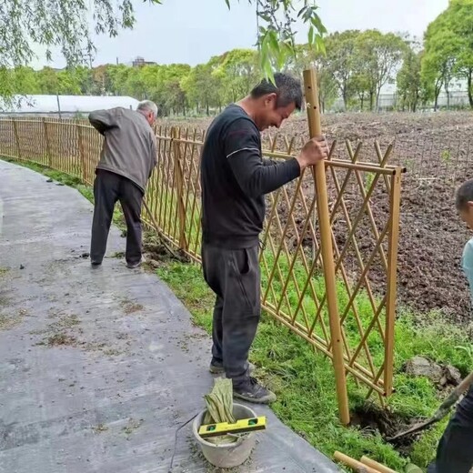 廊坊竹籬笆菜園柵欄南京鼓樓仿真竹護(hù)欄仿竹護(hù)欄