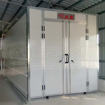 強鑫高溫烤漆房高溫房噴塑設(shè)備電加熱噴漆烘干房
