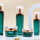 廠家現(xiàn)貨 六角套裝瓶膏霜瓶水乳原液精油瓶 噴涂化妝品玻璃分裝瓶3