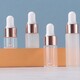 1ml2ml3ml5ml透明白砂玻璃滴管瓶精油瓶樣品試用裝瓶玫瑰金分裝瓶