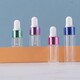 1ml2ml3ml5ml透明白砂玻璃滴管瓶精油瓶樣品試用裝瓶玫瑰金分裝瓶4