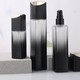 現貨頂金漸變黑四方化妝瓶30ml-120ml水乳霜化妝品瓶玻璃噴霧1