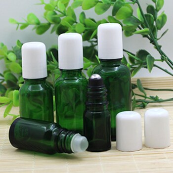 精油滾珠瓶定做廠家，綠色精油瓶加工廠家