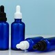 藍色精油瓶 膠頭滴管分裝瓶 防盜蓋玻璃瓶避光精華液瓶4