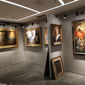 無縫展板藝術(shù)展墻租賃麻布面掛畫展墻出租帶安裝