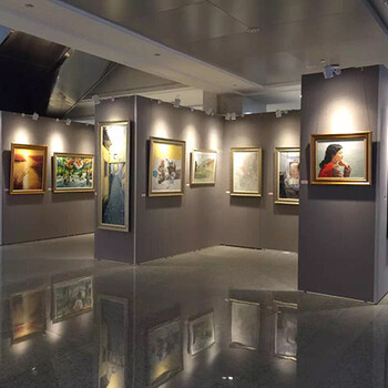 上海無縫展板&灰色布面掛畫展墻租賃帶安裝
