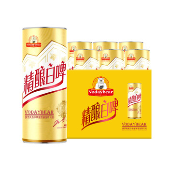 全麥精釀白啤廠家,原漿精釀白啤,熊力VODAYBEAR