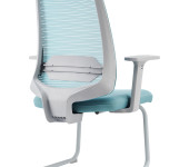 广州固定脚办公椅电脑椅弓形椅子网布职员椅办公靠背椅会议椅