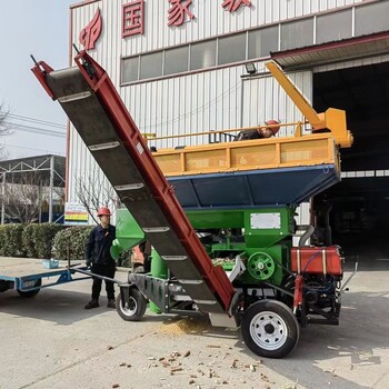 新款鏟車(chē)上料玉米脫粒機免扒皮打粒機