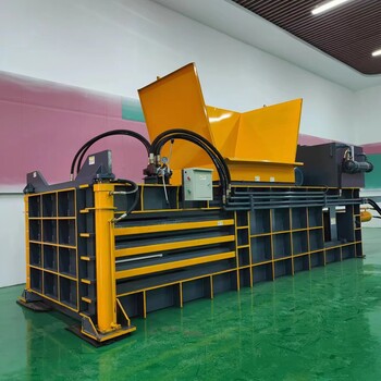 全自動(dòng)臥式廢紙液壓打包機(jī)固體物料壓縮機(jī)邊角料塑料瓶打包機(jī)