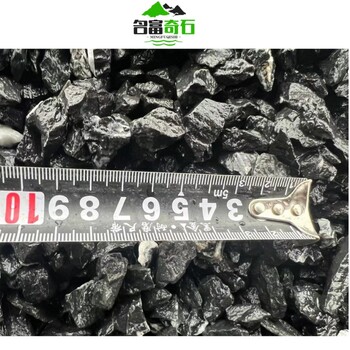 湖北荊州黑灰色礫石景觀，荊州礫石堆砌圍墻，荊州礫石布景效果