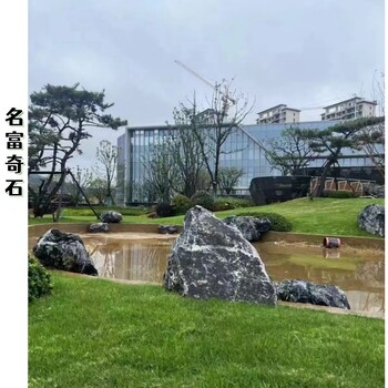 寧夏固原池塘黑山石設(shè)計(jì)固原黑山石植物搭配固原黑山石堆場(chǎng)在哪