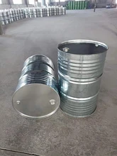 江蘇200升彩色鍍鋅桶全新200L閉口鐵桶冷軋鋼板桶鋼塑復合桶