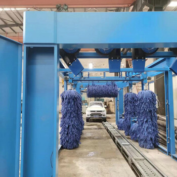 焦作大型社區(qū)環(huán)繞式洗車機安裝