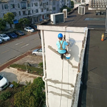 广东肇庆企业高楼作业油漆粉刷图片