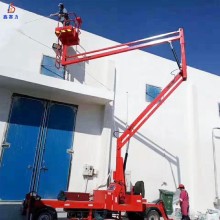 厂家电动曲臂式升降台自由旋转升降机10米12米14米高空作业平台