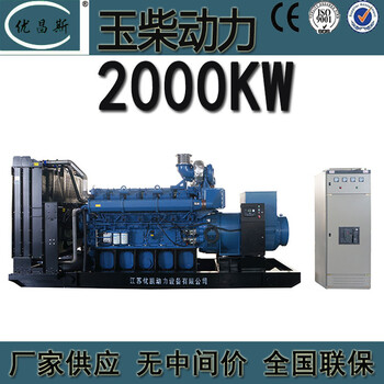 2000KW廣西玉柴柴油發(fā)電機YC12VC3000-D30