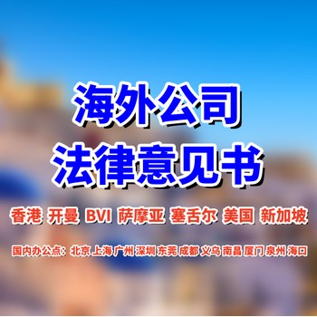 办理BVI公司法律意见书出具，上市法律意见书