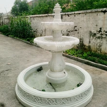 人造砂巖歐式水景噴泉園林砂巖噴泉別墅庭院流水天使雕塑擺件