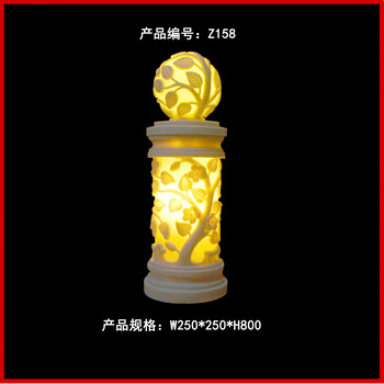 庭院景觀路燈罩仿砂巖歐式柱頭燈太陽能庭院圍墻燈