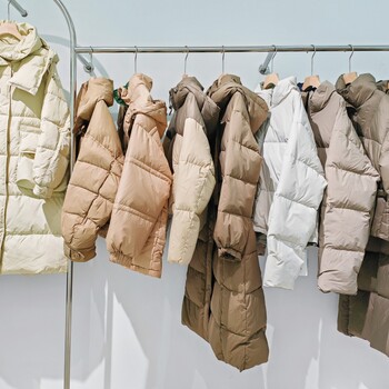 商場(chǎng)斷碼撤柜羽絨服女裝品牌摩摩多伽格冬季大碼女裝羽絨服尾貨