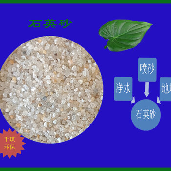 安陽市石英砂產品乳白色莫氏硬度7噴砂建筑花卉