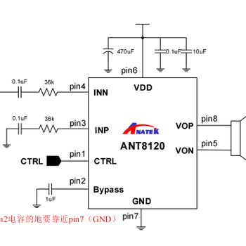 ANT8120eSOP830W防破音
