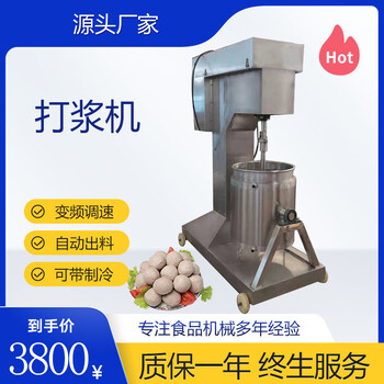 麻辣丸子打漿機，魚(yú)丸肉丸高速打漿機