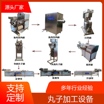 工厂生产牛肉丸的设备，墨鱼丸全套加工设备