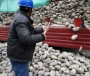 牡丹江宁安市米黄色鹅卵石电力部门鹅卵石厂家批发供应图片
