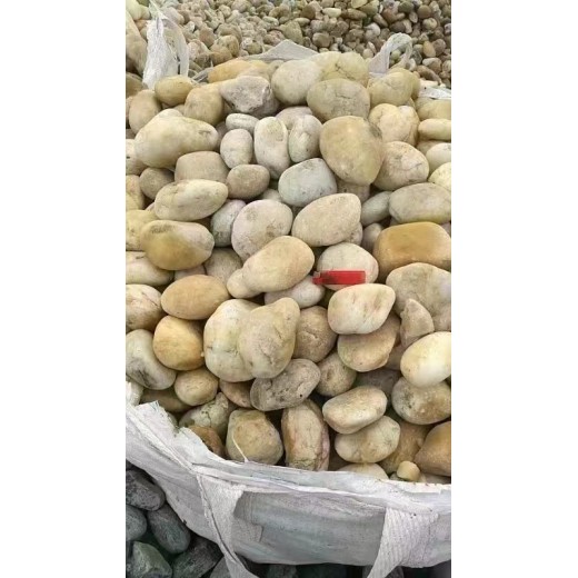 黄山休宁县5-8厘米变压器鹅卵石米黄色鹅卵石供应商
