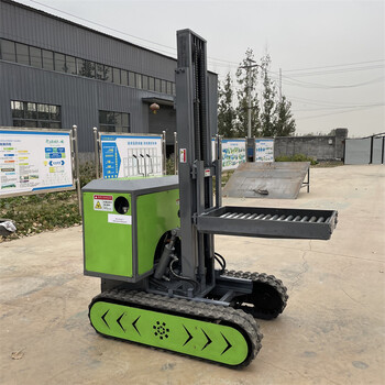 貨物堆高內(nèi)燃搬運(yùn)叉車建筑工地升降式便攜履帶叉車