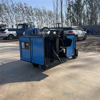 實拍混凝土路面滑膜機路緣石滑膜成型機路沿石滑模機