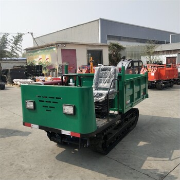 小型履帶運(yùn)輸車農(nóng)用果園運(yùn)輸拉料車工程自卸爬坡園林田地履帶車