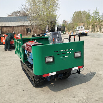 山地木材履帶運輸車農用工程自卸爬山車爬坡防滑果園履帶車