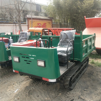 履帶運(yùn)輸車小型手扶座駕自卸翻斗式運(yùn)輸車全地形履帶運(yùn)輸車
