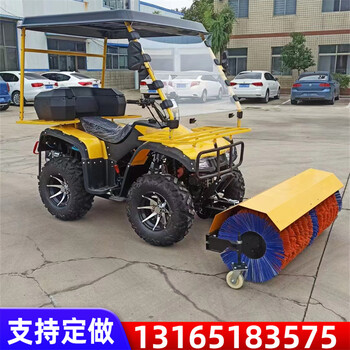 供應(yīng)座駕式掃雪機(jī)騎乘式掃雪車帶1.3米掃雪刷1.5米推雪鏟