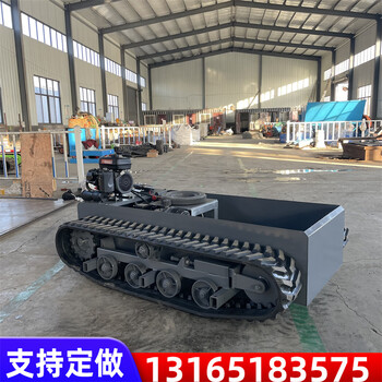 定制小型液壓履帶底盤小挖機(jī)橡膠履帶底盤鋼制鉆機(jī)底盤