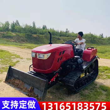 履帶式多功能柴油拖拉機(jī)旋耕機(jī)水旱兩用座駕式開溝田園管理機(jī)