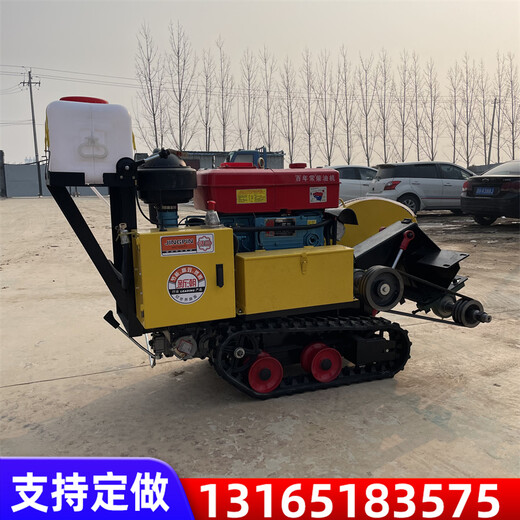 小型履帶式馬路切割機廠家水泥混凝土路面切割設備柴油馬路切割機