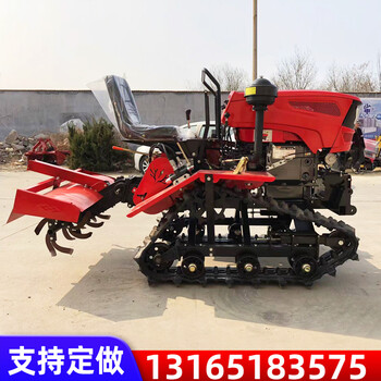 乘坐式履帶式微耕機小型四驅(qū)果園田地大棚開溝播種農(nóng)用旋耕機農(nóng)業(yè)