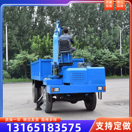 小型隨車(chē)吊挖一體機四驅吊挖自卸車(chē)型號四不像吊挖一體機廠(chǎng)家