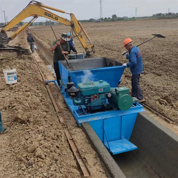 水渠成型机现浇式渠道衬砌机边沟水渠成型机械