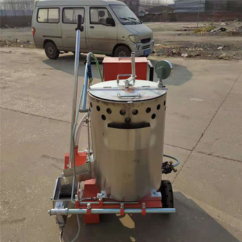 手推式公路熱熔劃線機(jī)小型停車位馬路畫線機(jī)廠區(qū)道路震蕩劃線機(jī)