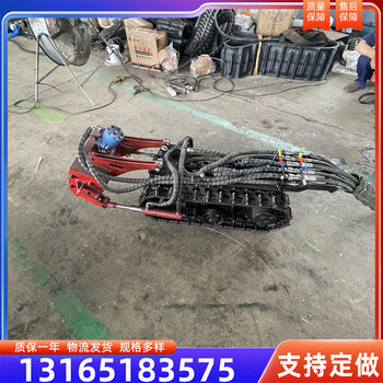 清淤巡檢機(jī)器人下水潛水履帶底盤橡膠鋼制大型防水履帶底盤廠家