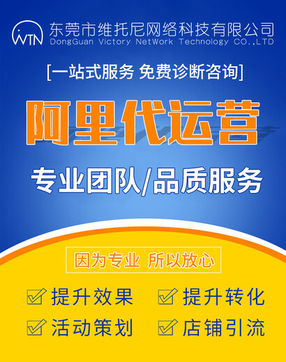 东莞阿里巴巴1688代运营公司-----东莞维托尼网络