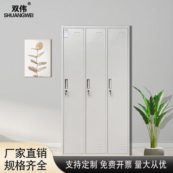 重慶員工宿舍柜衣物柜更衣柜儲(chǔ)存柜多功能柜三門(mén)衣柜
