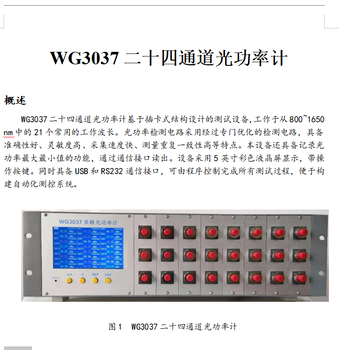 WG3037二十四通道光功率計