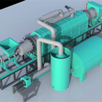 大型全自动连续式炭化炉-水果渣炭化炉多少钱一台